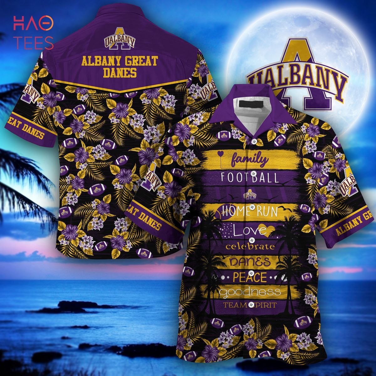 NCAA Albany Great Danes Special Style Hawaiian Shirt