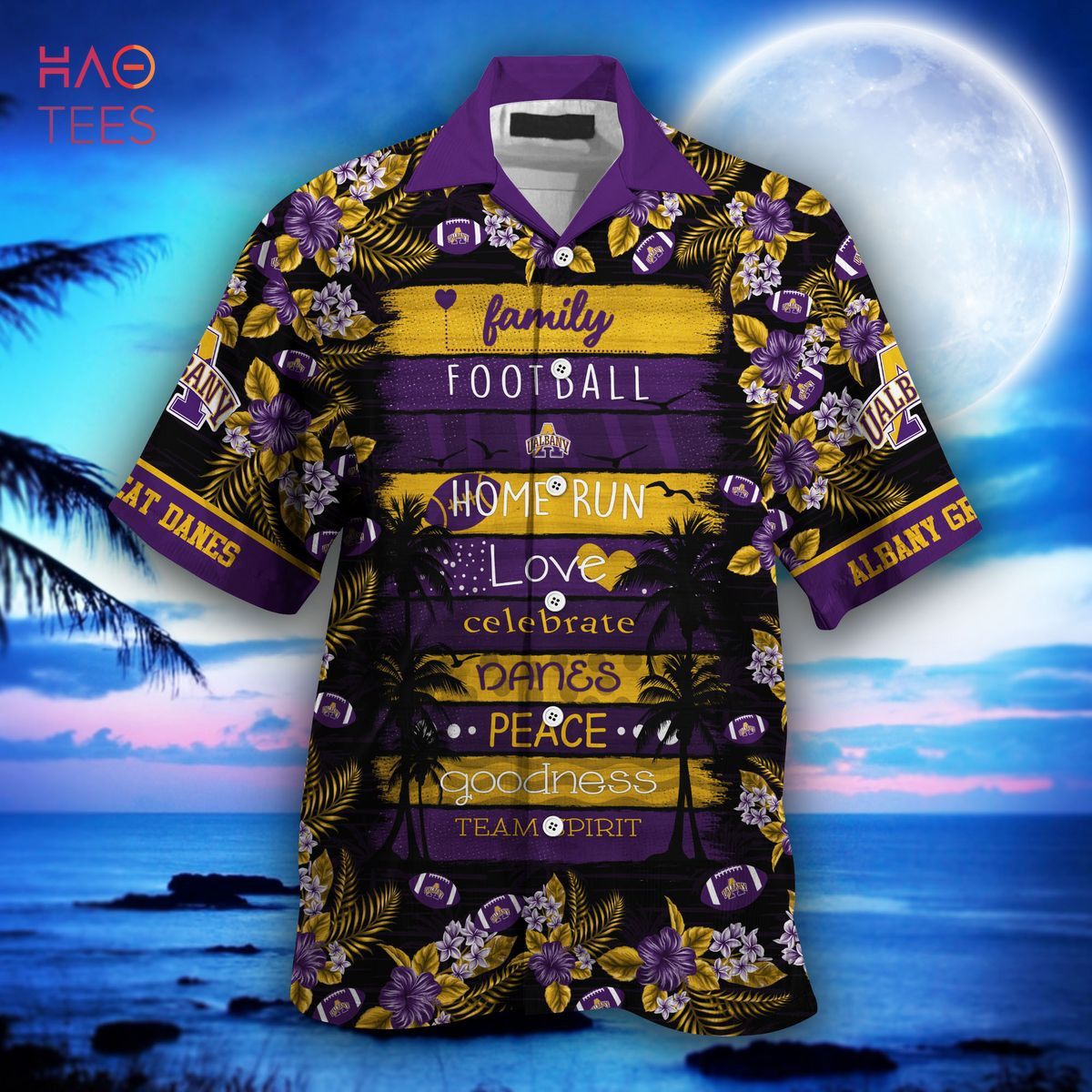 Ncaa Albany Great Danes Special Style Trendy Hawaiian Shirt Aloha Shirt