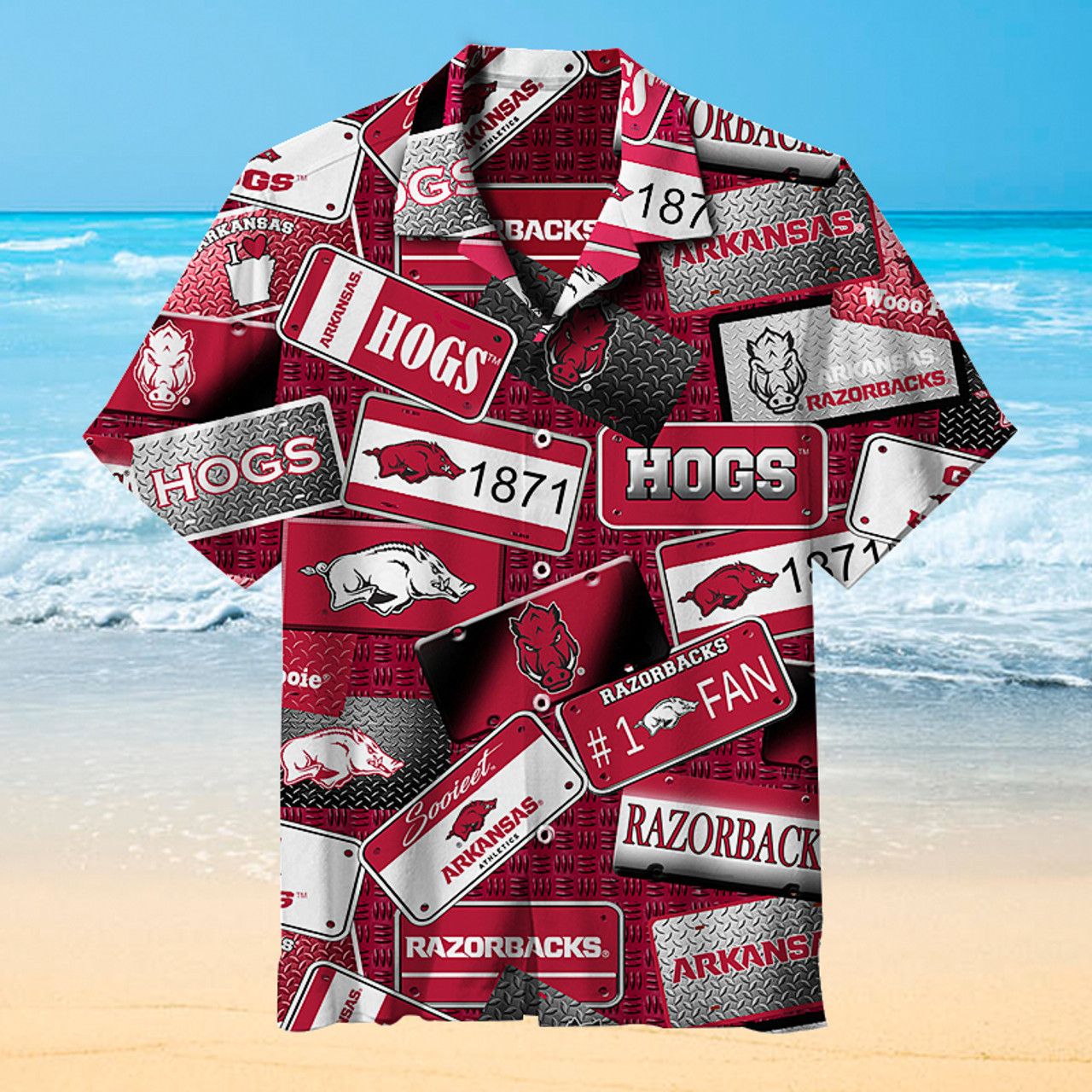 Ncaa Arkansas Razorbacks Est 1871 Trendy Hawaiian Shirt Aloha Shirt