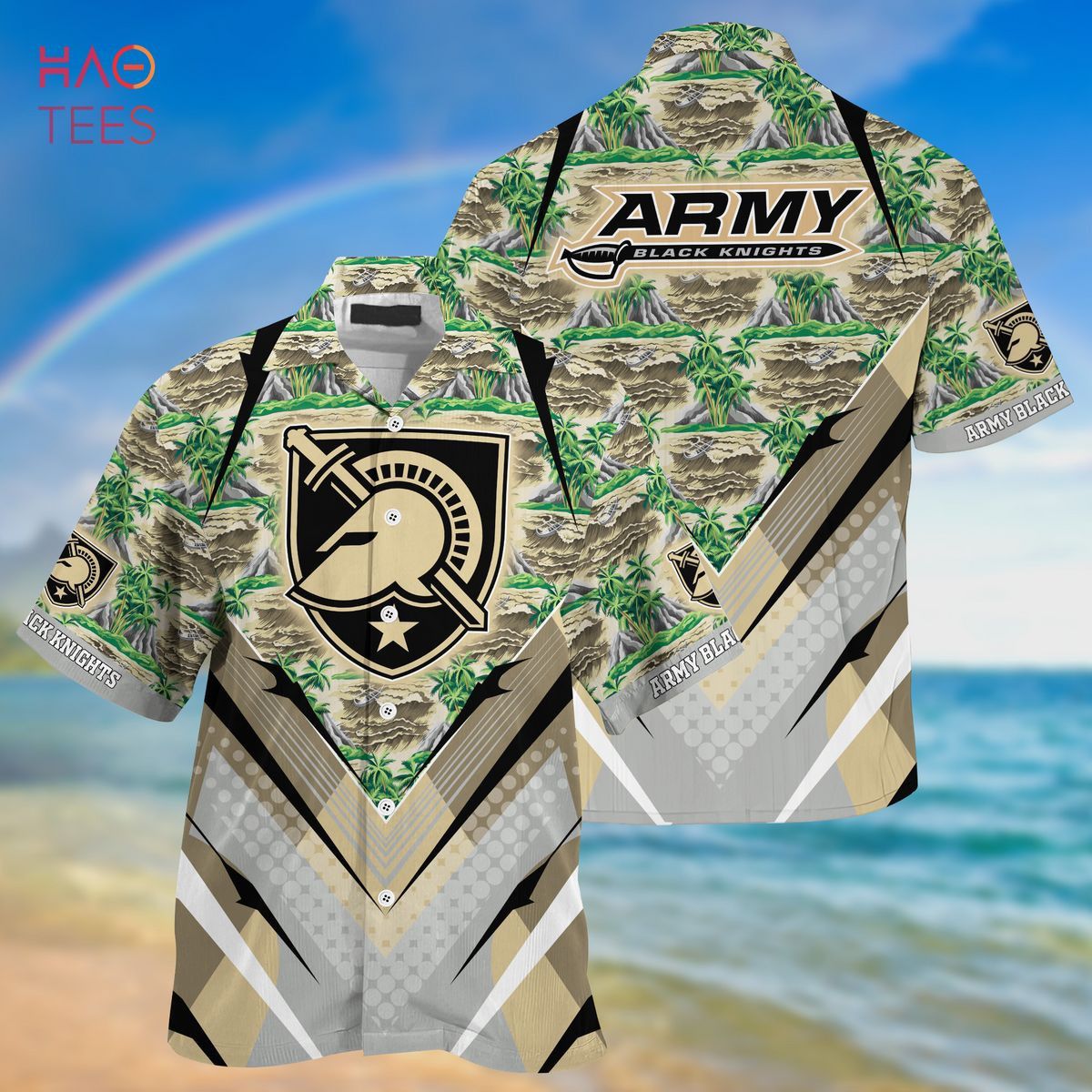 NCAA Army Black Knights Logo Hawaiian Shirt