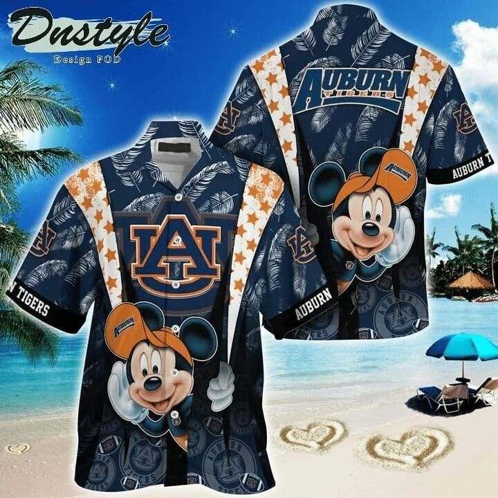 Ncaa Auburn Tigers Mickey Mouse Trendy Hawaiian Shirt Aloha Shirt