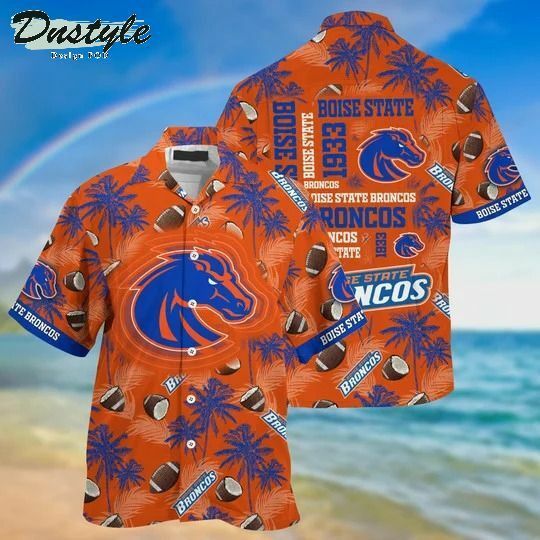 NCAA Boise State Broncos Coconuts Orange Hawaiian Shirt