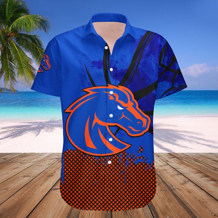 Ncaa Boise State Broncos Custom Text Number Blue Orange Grunge Pattern Trendy Hawaiian Shirt Aloha Shirt Ncaa Boise State Broncos Custom Text Number Blue Orange Grunge Pattern Trendy Hawaiian Shirt Aloha Shirt