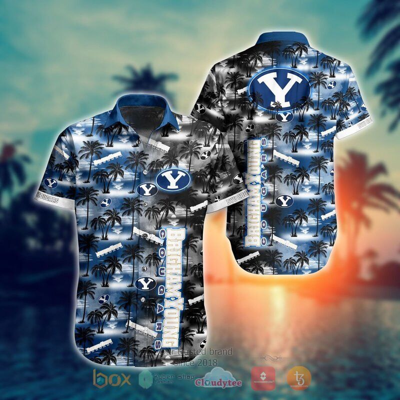 Ncaa Brigham Young Cougars Coconut Tree Trendy Hawaiian Shirt Aloha Shirt