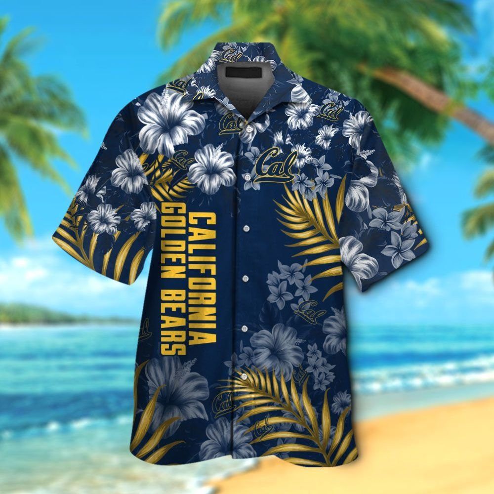 Ncaa California Golden Bears Blue Flowers Trendy Hawaiian Shirt Aloha Shirt Ncaa California Golden Bears Blue Flowers Trendy Hawaiian Shirt Aloha Shirt