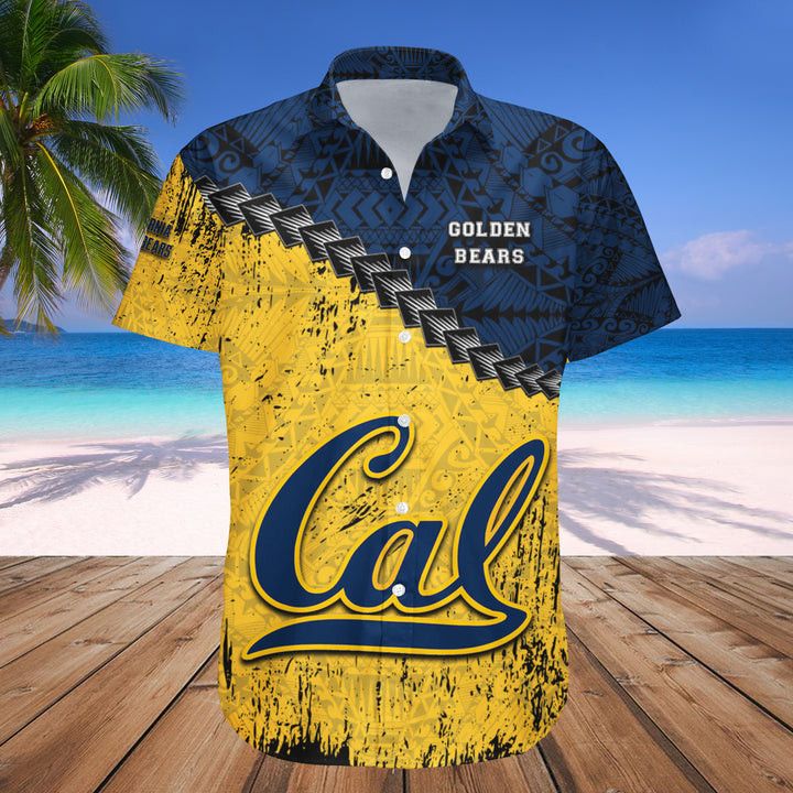 NCAA California Golden Bears Blue Hawaiian Shirt V5 Aloha Shirt