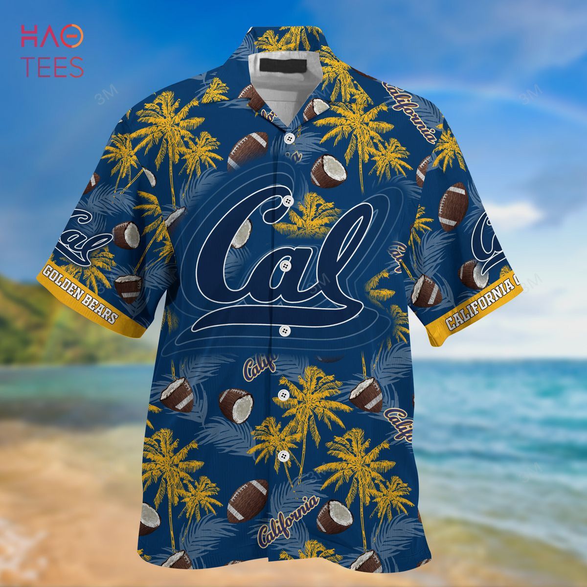 Ncaa California Golden Bears Coconut Blue Trendy Hawaiian Shirt Aloha Shirt