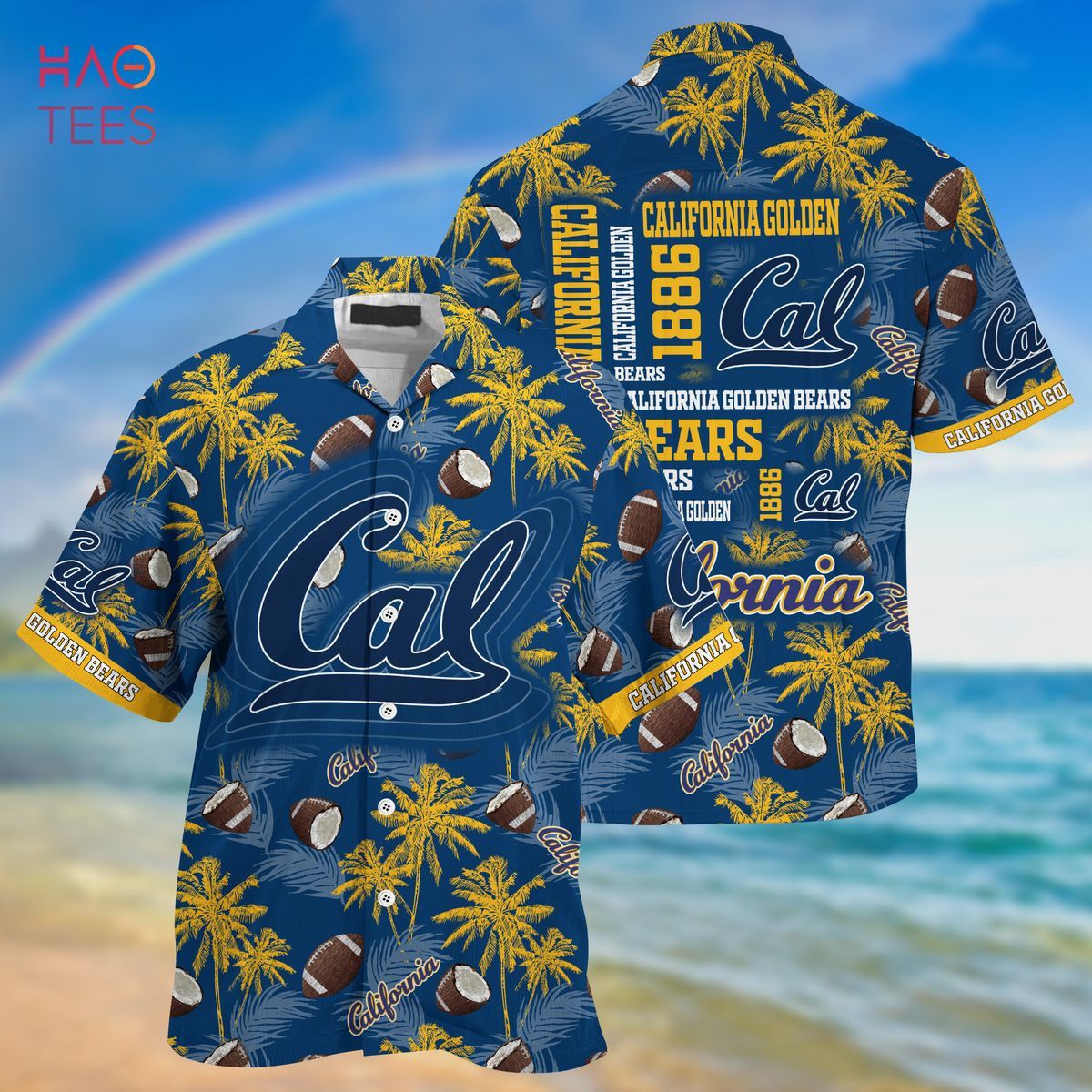 Ncaa California Golden Bears Coconut Blue Trendy Hawaiian Shirt Aloha Shirt Ncaa California Golden Bears Coconut Blue Trendy Hawaiian Shirt Aloha Shirt