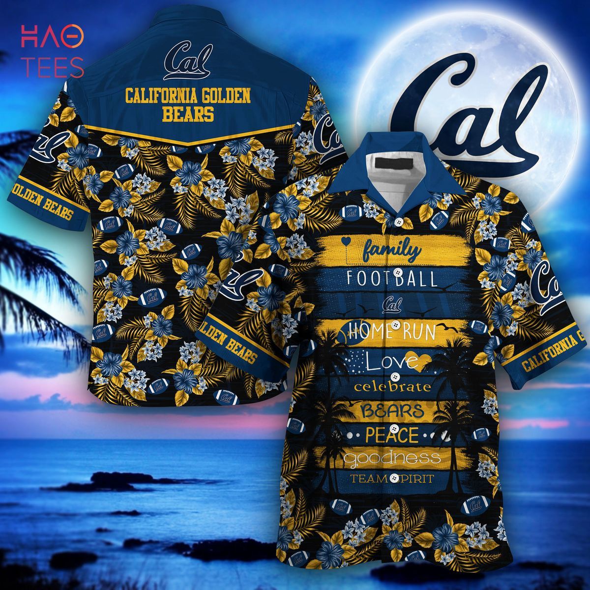 Ncaa California Golden Bears Coconut Tree Blue Trendy Hawaiian Shirt V2 Aloha Shirt Ncaa California Golden Bears Coconut Tree Blue Trendy Hawaiian Shirt V2 Aloha Shirt