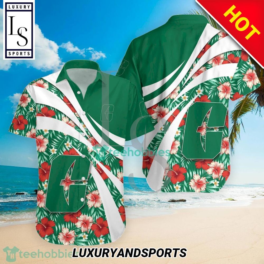 NCAA Charlotte 49Ers Hibiscus Tropical Flower Hawaiian Shirt