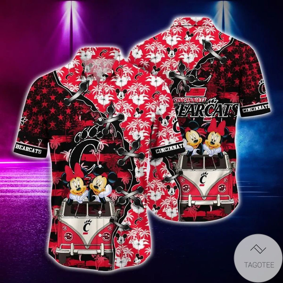NCAA Cincinnati Bearcats Mickey Mouse Hawaiian Shirt