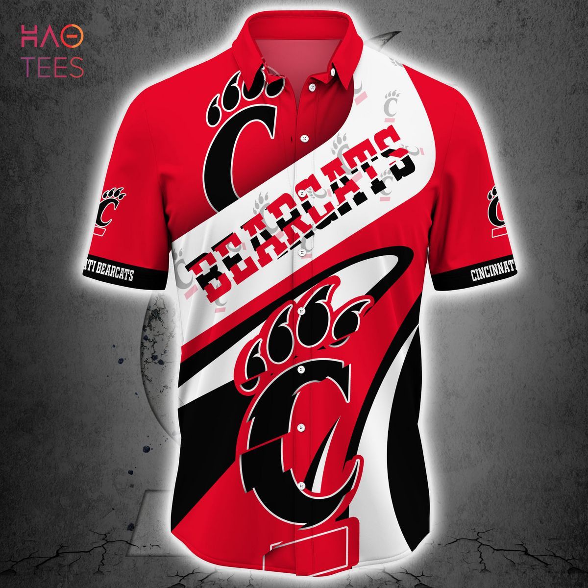 Ncaa Cincinnati Bearcats Red White Trendy Hawaiian Shirt Aloha Shirt
