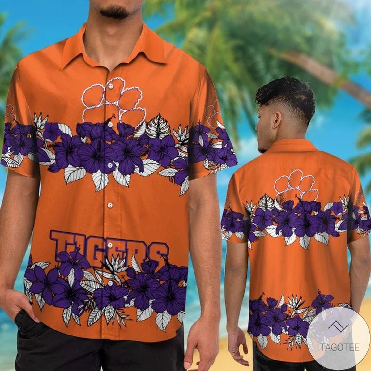 NCAA Clemson Tigers Hawaiian Shirt V5 Aloha Shirt