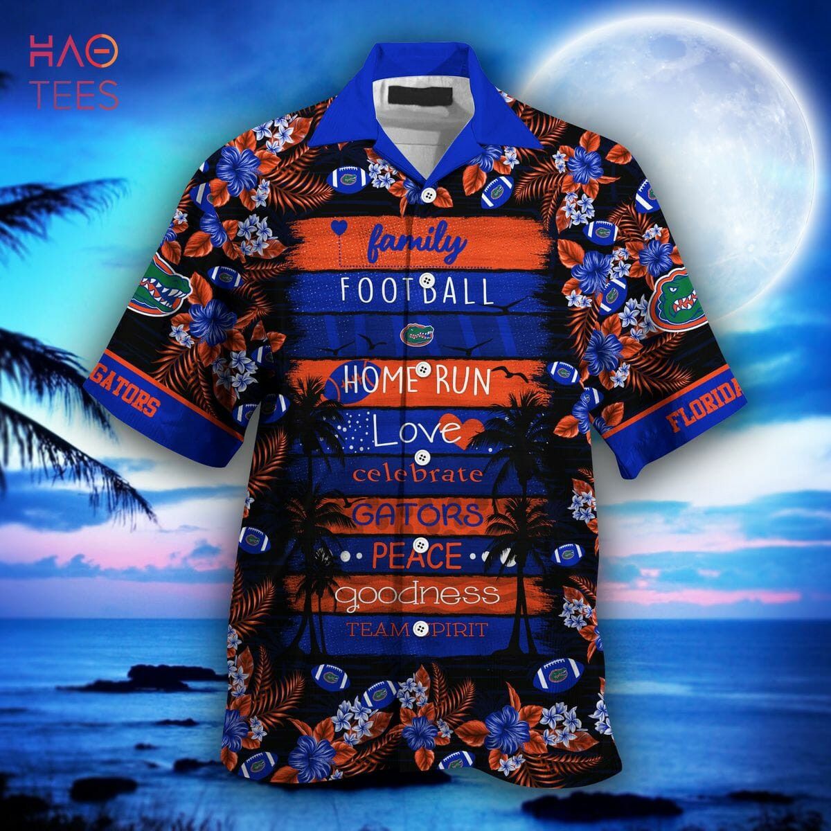 Ncaa Florida Gators Blue Black Speical Trendy Hawaiian Shirt Aloha Shirt