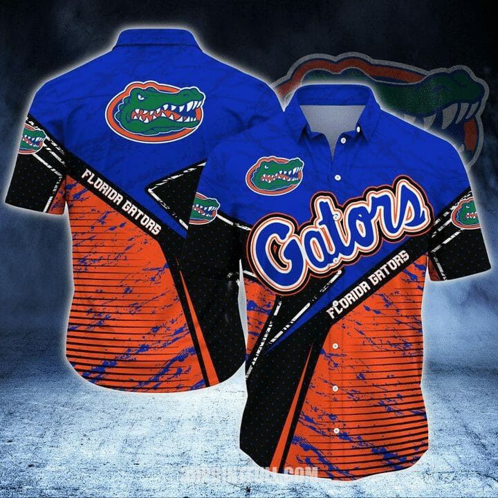 Ncaa Florida Gators Blue Orange Trendy Hawaiian Shirt Aloha Shirt