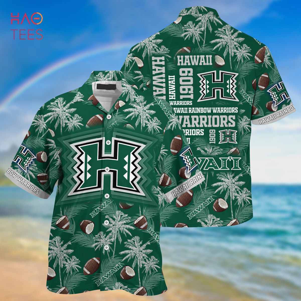 NCAA Hawaii Rainbow Warriors Est Hawaiian Shirt
