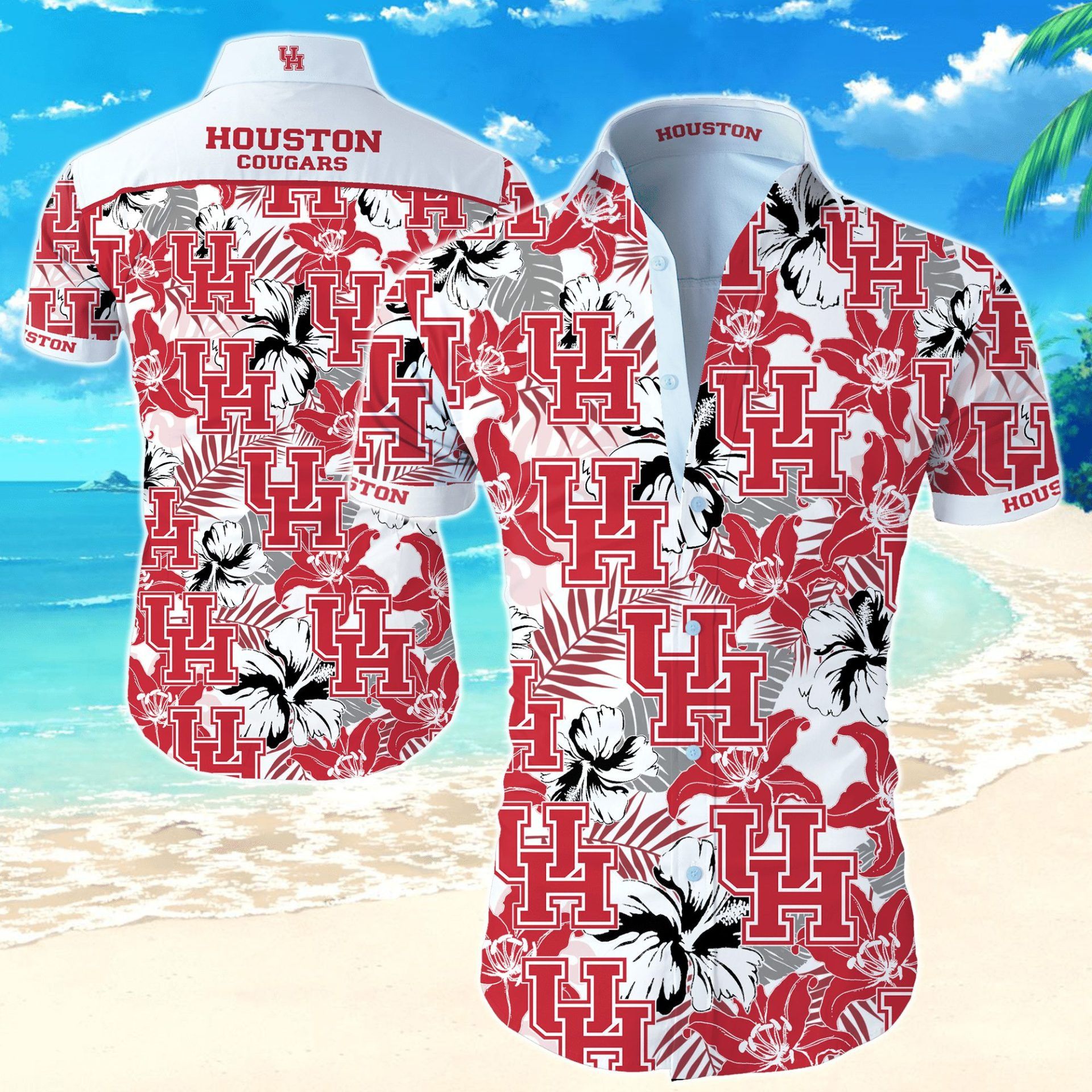 NCAA Houston Cougars Hawaiian Shirt