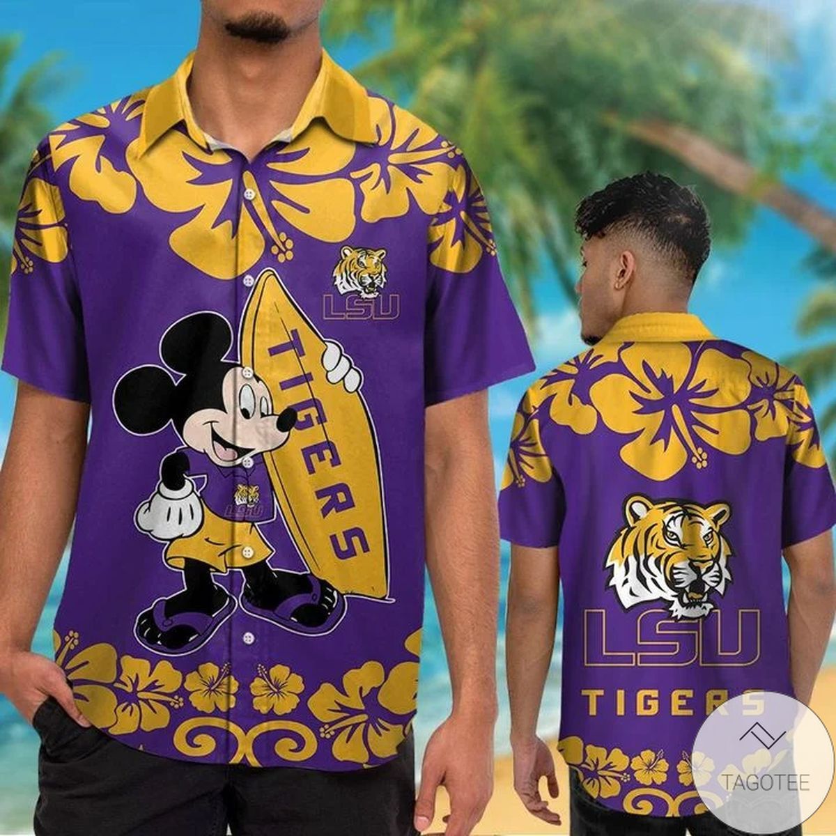 Ncaa Lsu Tigers Mickey Trendy Hawaiian Shirt Aloha Shirt