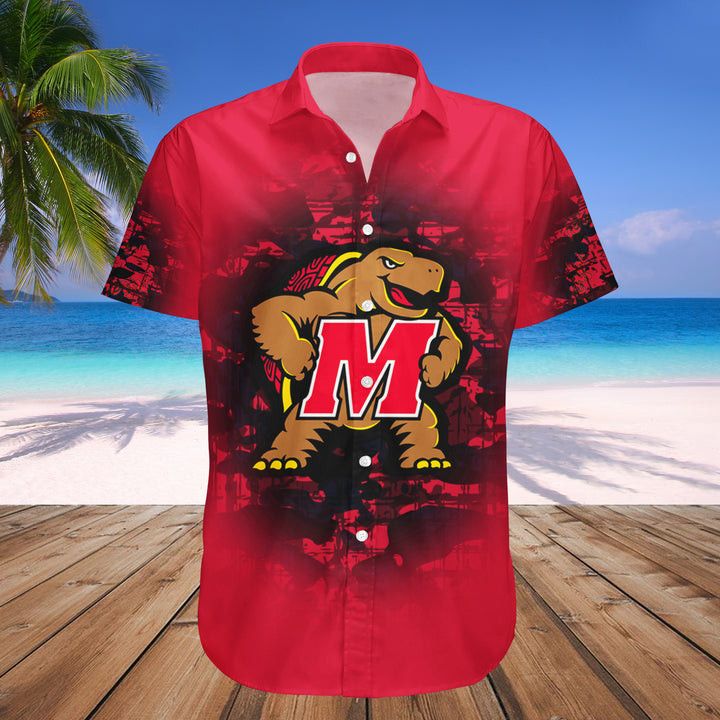 Ncaa Maryland Terrapins Custom Text Number Red Trendy Hawaiian Shirt V16 Aloha Shirt Ncaa Maryland Terrapins Custom Text Number Red Trendy Hawaiian Shirt V16 Aloha Shirt
