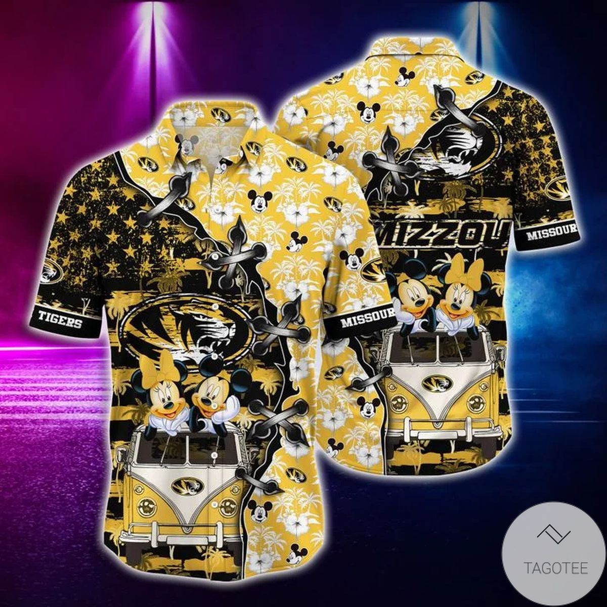 NCAA Missouri Tigers Mickey Mouse Hawaiian Shirt