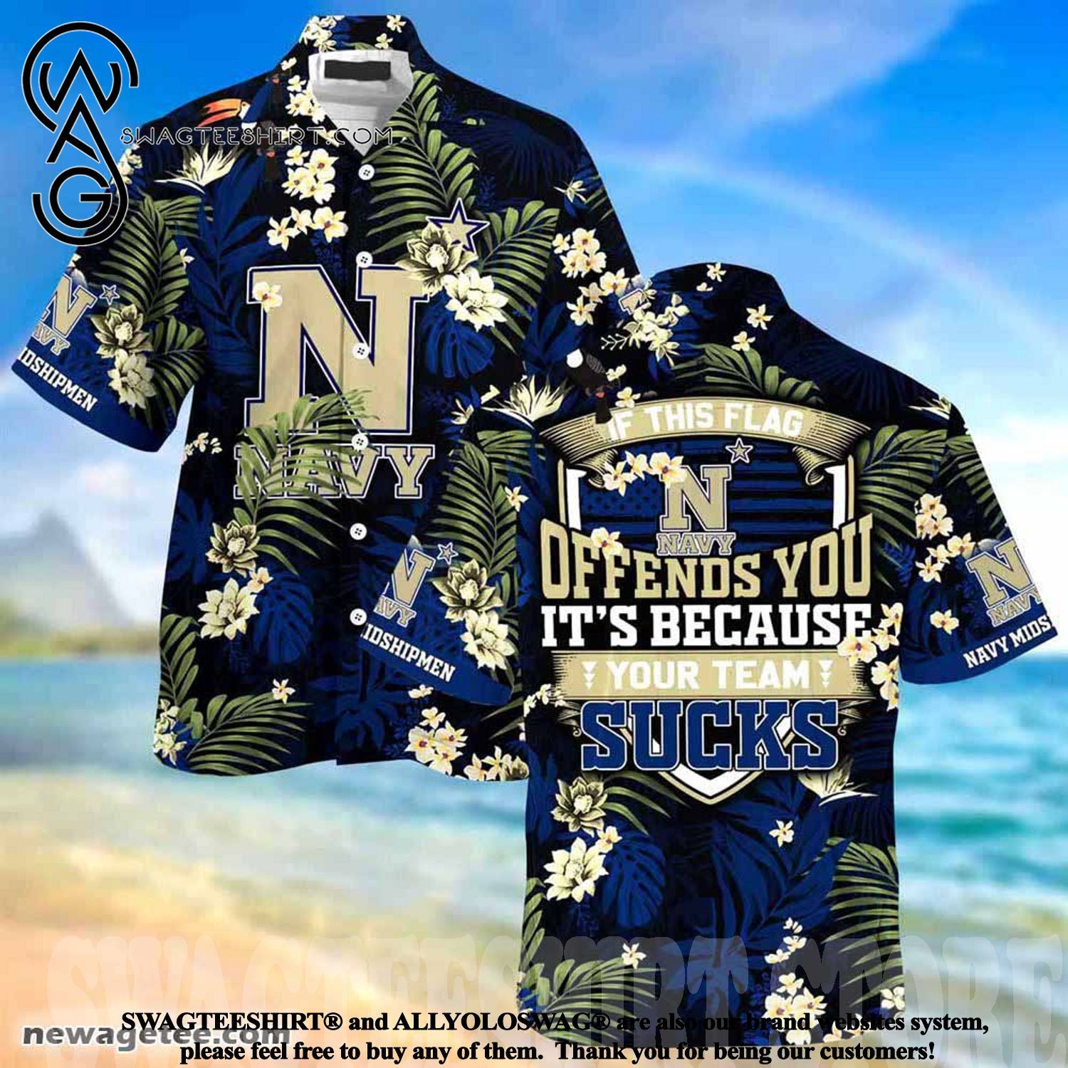 Ncaa Navy Midshipmen If This Flag Trendy Hawaiian Shirt Aloha Shirt