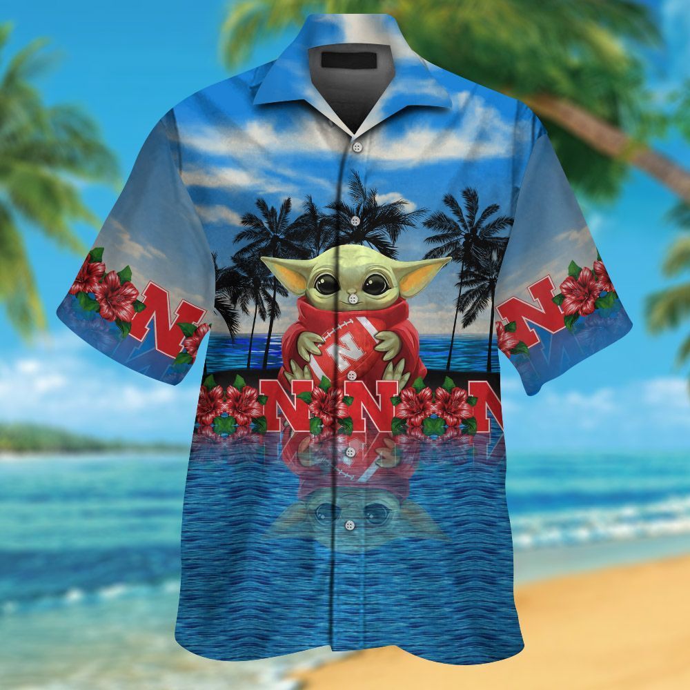 NCAA Nebraska Cornhuskers Baby Yoda New Design Hawaiian Shirt