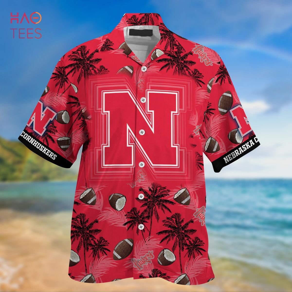 Ncaa Nebraska Cornhuskers Coconut Red Trendy Hawaiian Shirt Aloha Shirt