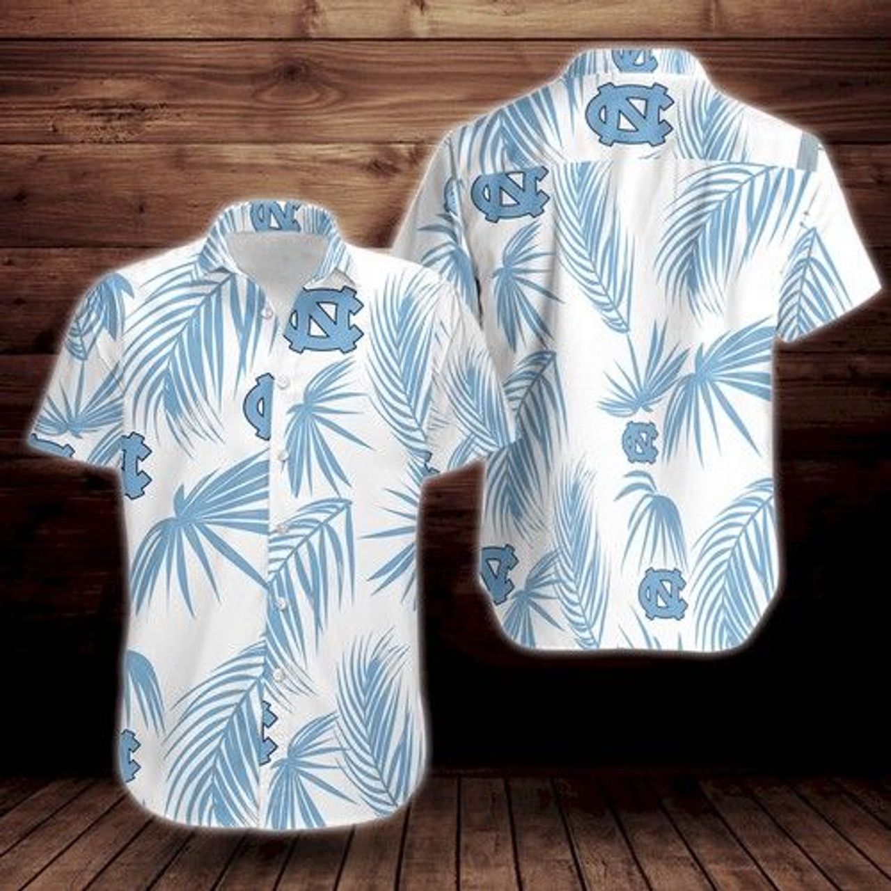 Ncaa North Carolina Tar Heels White Trendy Hawaiian Shirt Aloha Shirt