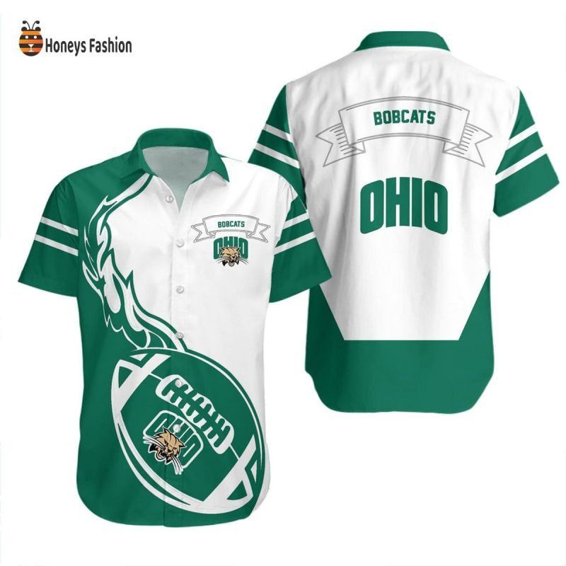 Ncaa Ohio Bobcats Flame Ball Trendy Hawaiian Shirt Aloha Shirt