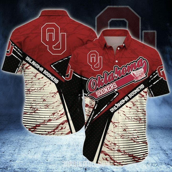 Ncaa Oklahoma Sooners Crimson Cream Trendy Hawaiian Shirt V2 Aloha Shirt