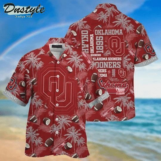NCAA Oklahoma Sooners Crimson Grey Hawaiian Shirt