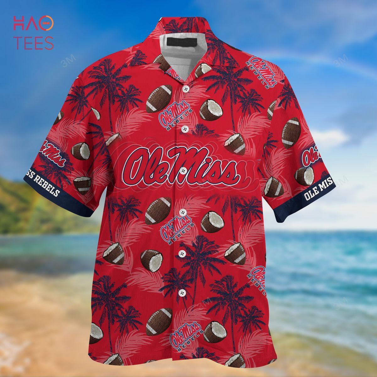 Ncaa Ole Miss Rebels Coconuts Red Blue Trendy Hawaiian Shirt Aloha Shirt Ncaa Ole Miss Rebels Coconuts Red Blue Trendy Hawaiian Shirt Aloha Shirt