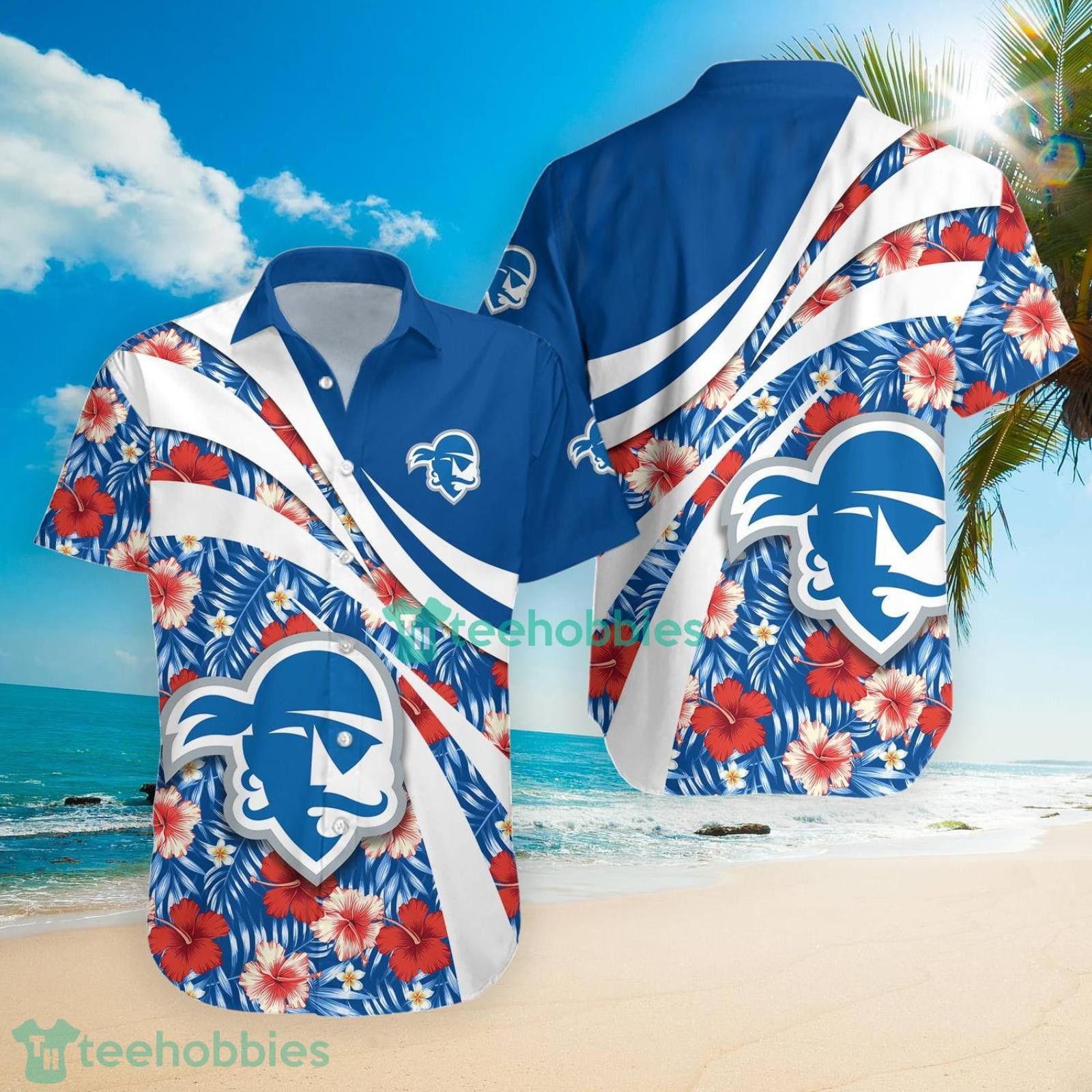 Ncaa Seton Hall Pirates Hibiscus Tropical Flower Trendy Hawaiian Shirt Aloha Shirt