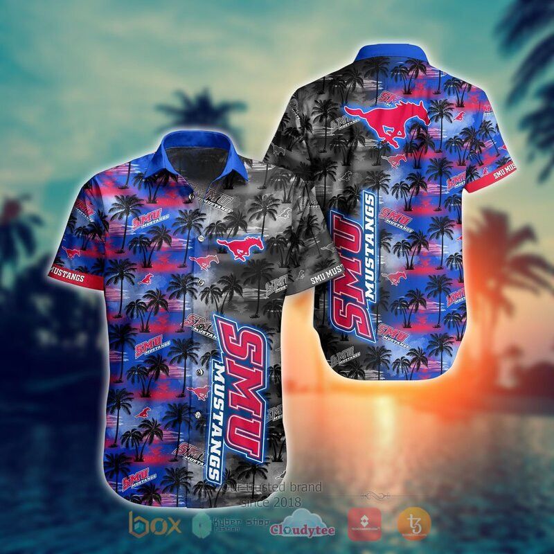 Ncaa Smu Mustangs Coconut Tree Trendy Hawaiian Shirt Aloha Shirt