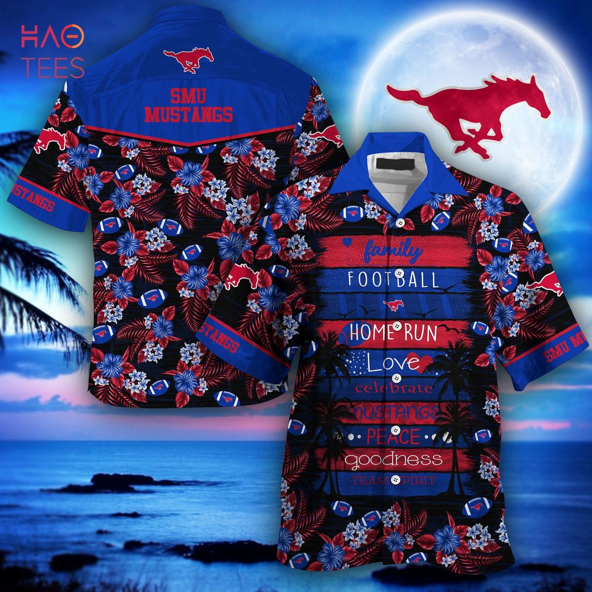 Ncaa Smu Mustangs Limited Edition Trendy Hawaiian Shirt Aloha Shirt