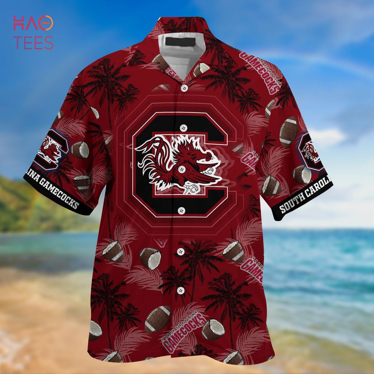 Ncaa South Carolina Gamecocks Coconut Garnet Trendy Hawaiian Shirt Aloha Shirt