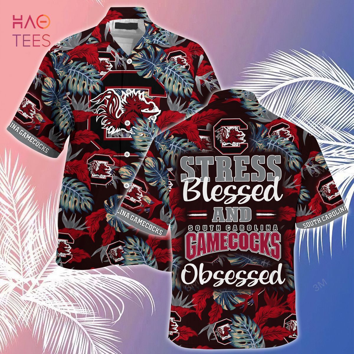 NCAA South Carolina Gamecocks Stress Blessed Hawaiian Shirt