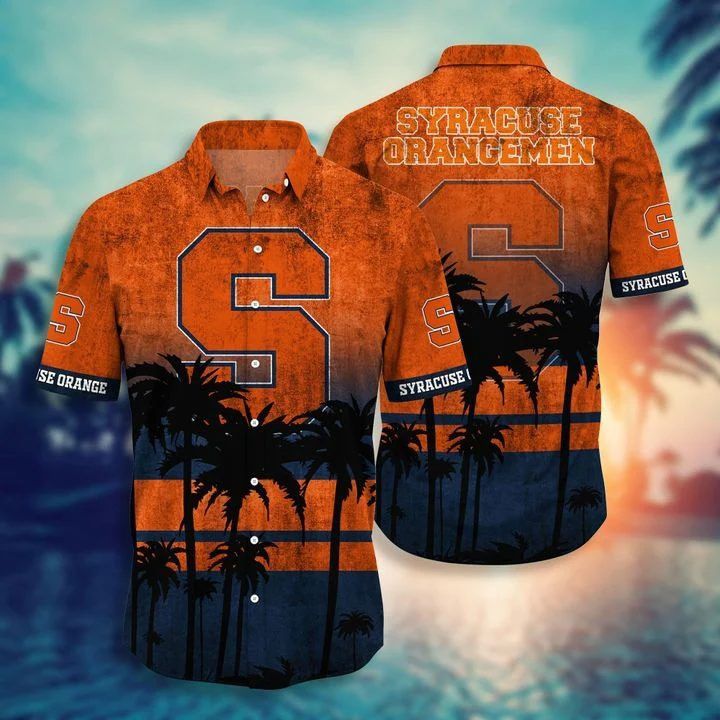 NCAA Syracuse Orange Tropical Coconut Tree Hawaiian Shirt