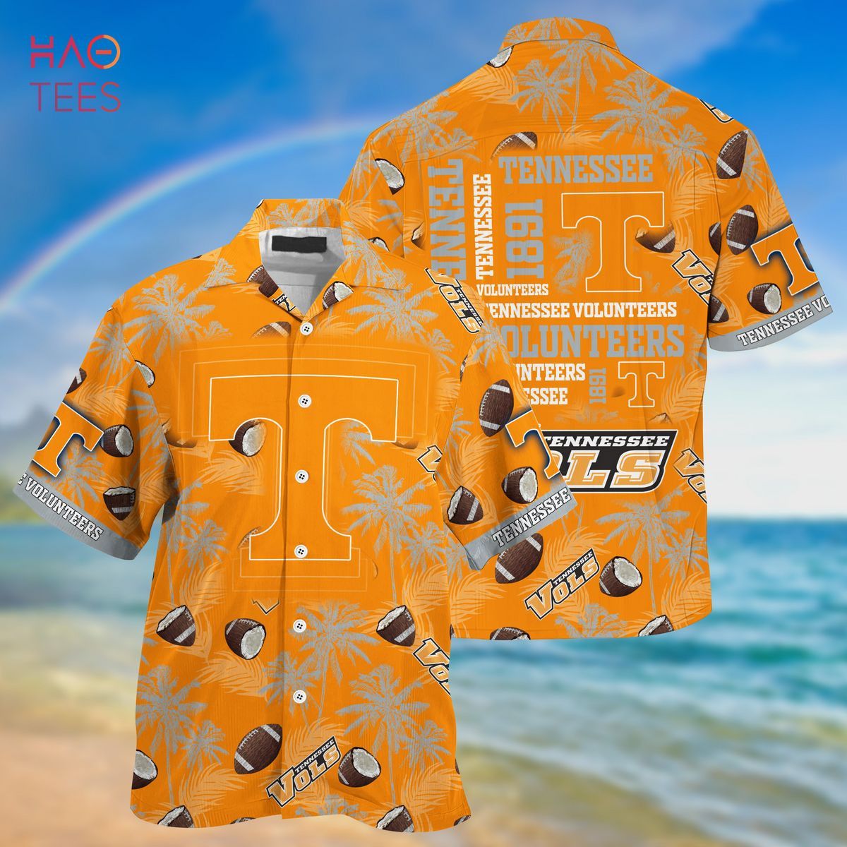 Ncaa Tennessee Volunteers Coconut Orange Trendy Hawaiian Shirt Aloha Shirt