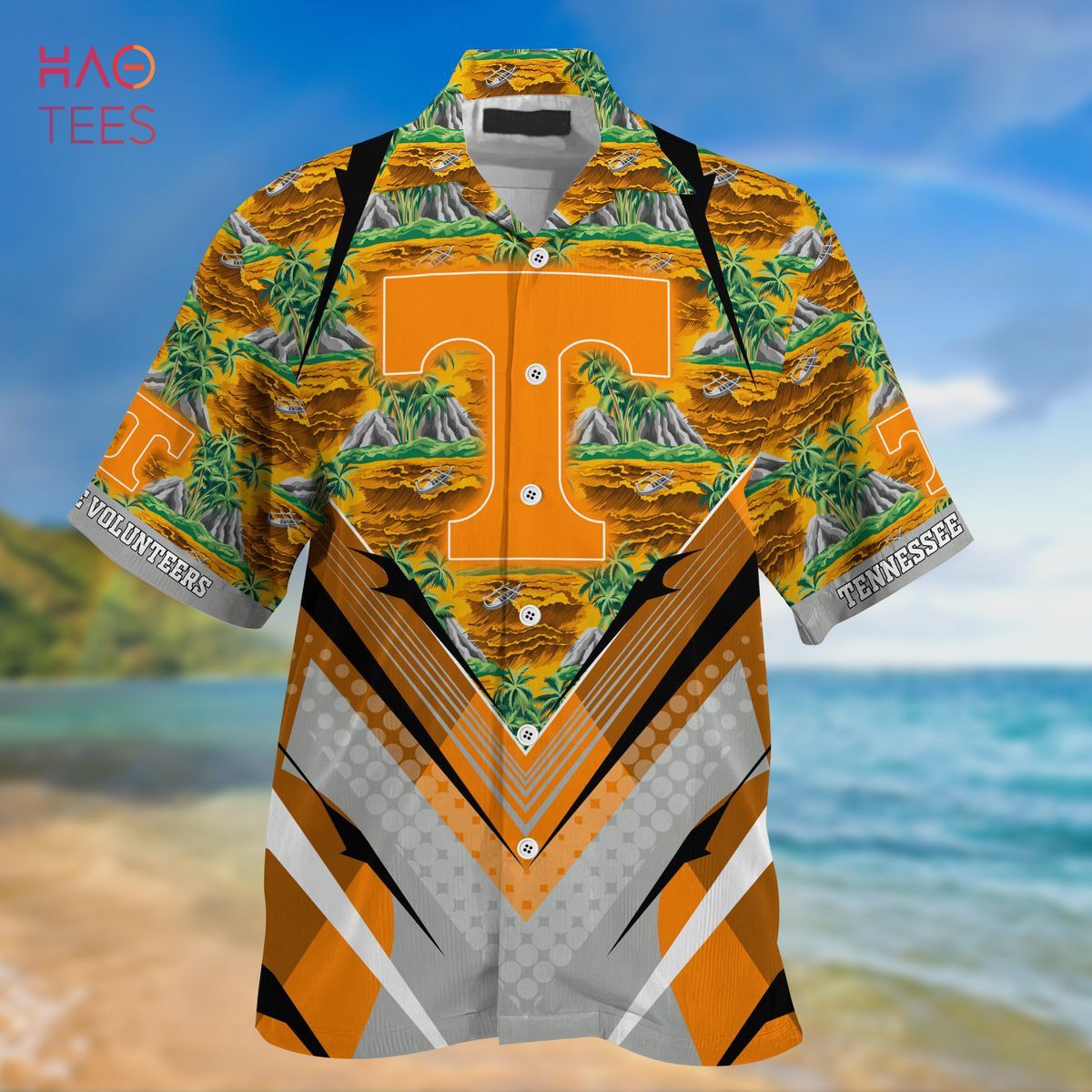 Ncaa Tennessee Volunteers Orange Green Trendy Hawaiian Shirt Aloha Shirt