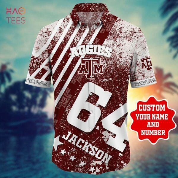 Ncaa Texas A&M Aggies Custom Name Number Trendy Hawaiian Shirt Aloha Shirt