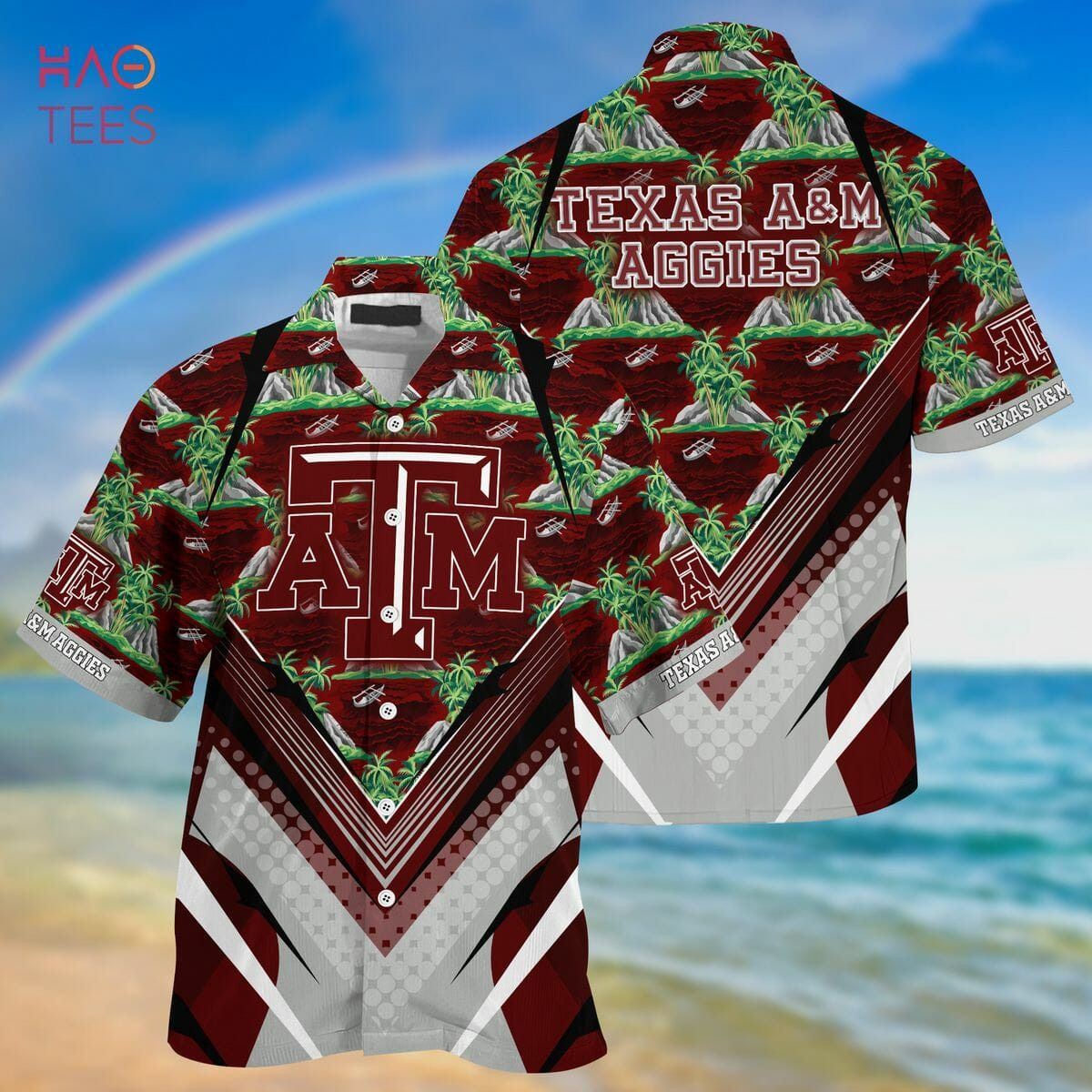 Ncaa Texas A&M Aggies Maroon Green Trendy Hawaiian Shirt Aloha Shirt Ncaa Texas A&M Aggies Maroon Green Trendy Hawaiian Shirt Aloha Shirt