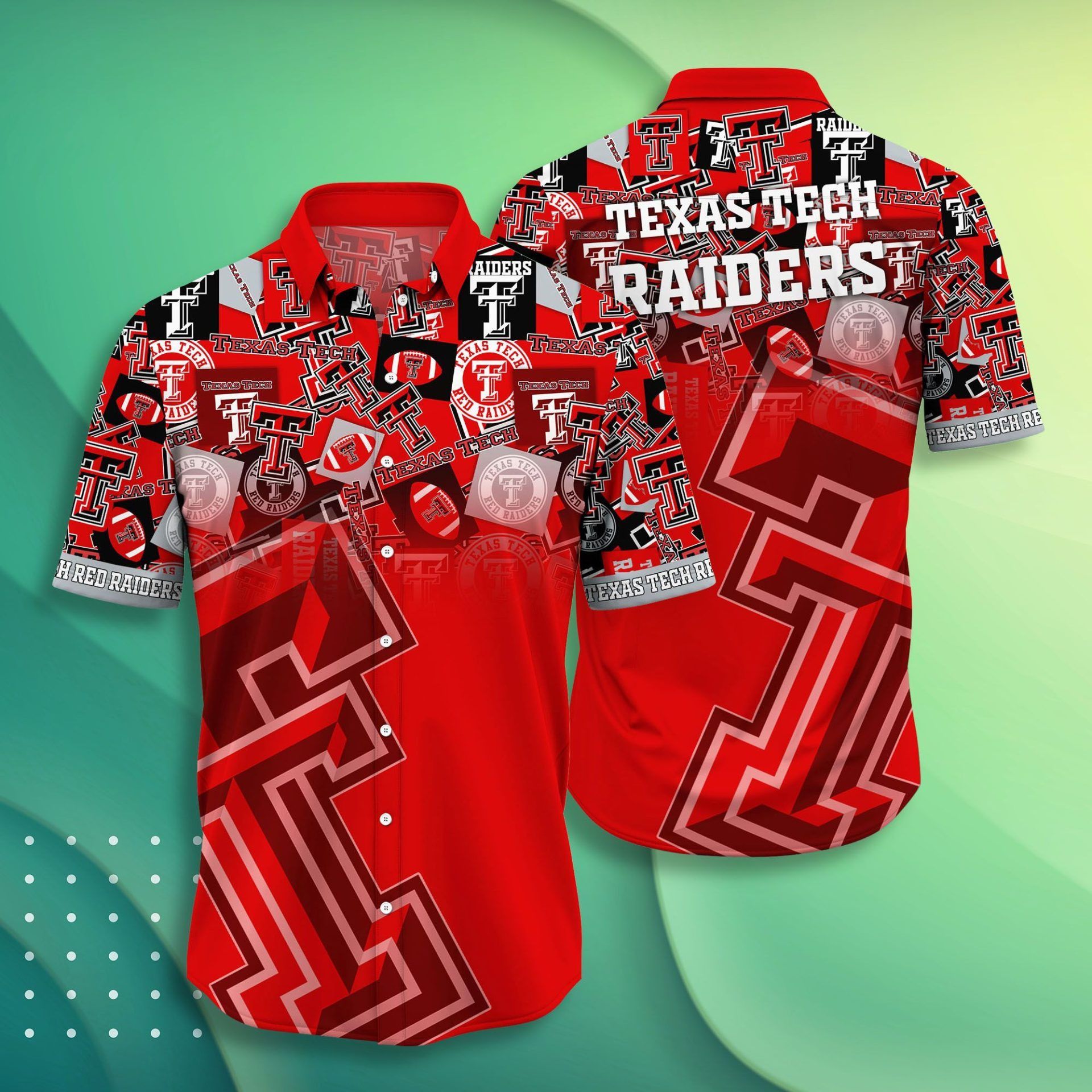NCAA Texas Tech Red Raiders Aloha Hawaiian Shirt