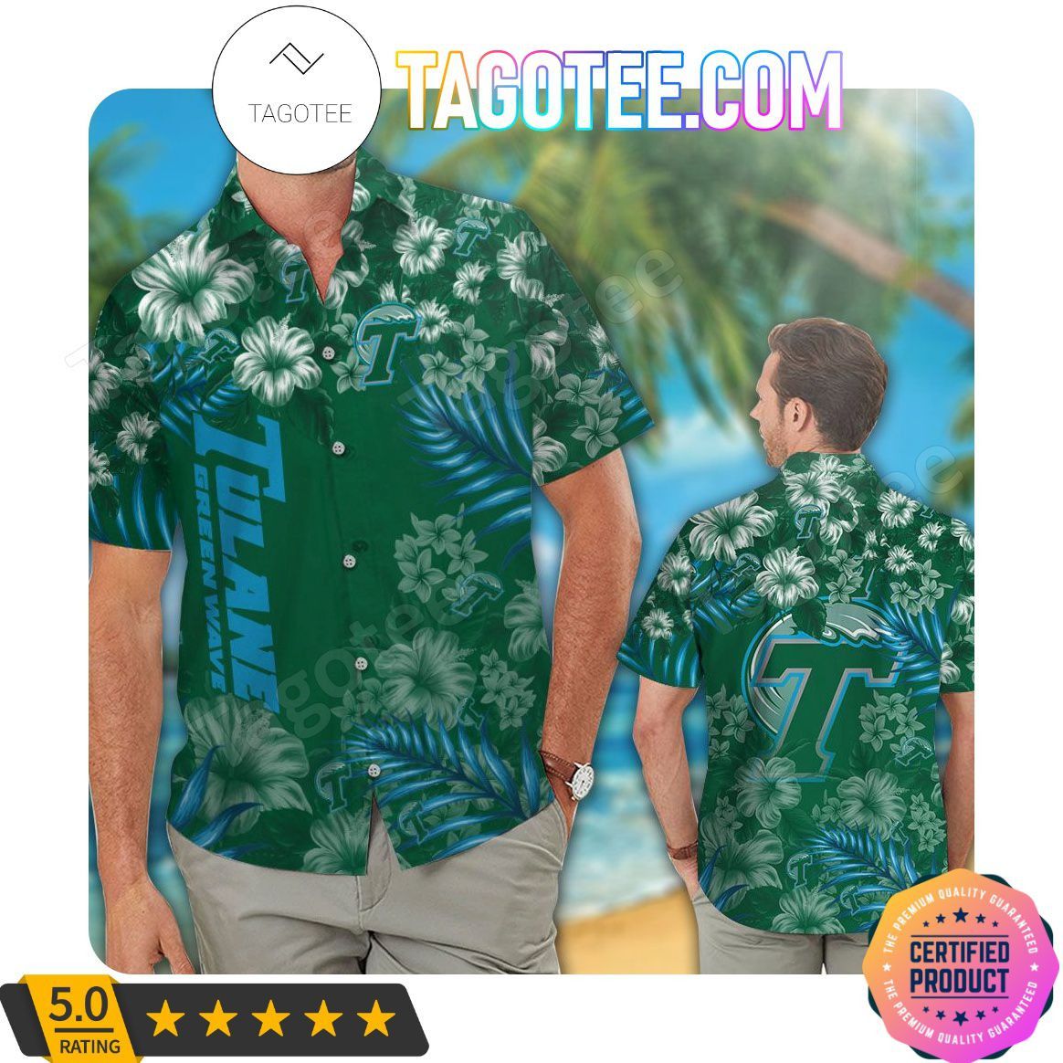 Ncaa Tulane Green Wave Aloha Trendy Hawaiian Shirt Aloha Shirt