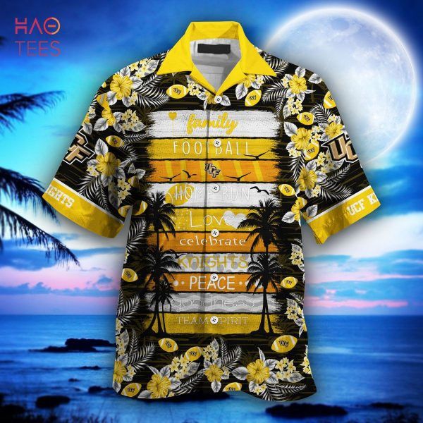Ncaa Ucf Knights Black Gold Trendy Hawaiian Shirt V3 Aloha Shirt