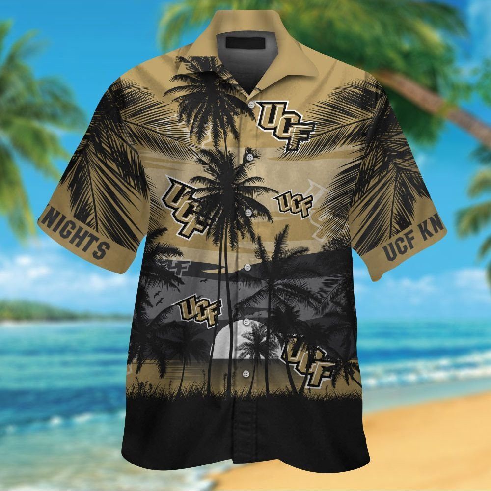 NCAA Ucf Knights Coconut Tree Beach Hawaiian Shirt