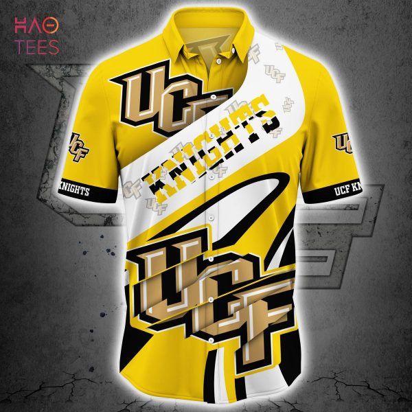 Ncaa Ucf Knights Gold White Trendy Hawaiian Shirt Aloha Shirt