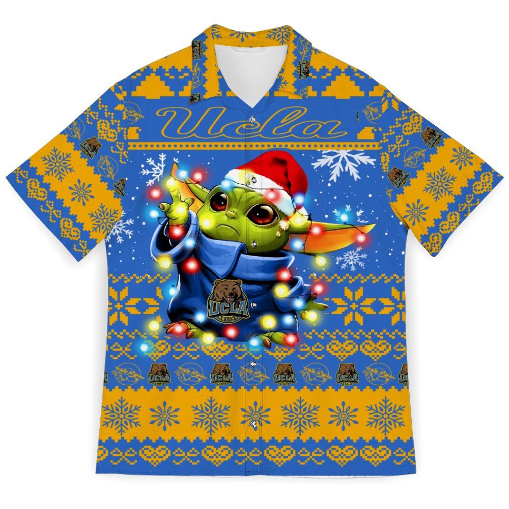 Ncaa Ucla Bruins Baby Yoda Christmas Trendy Hawaiian Shirt Aloha Shirt