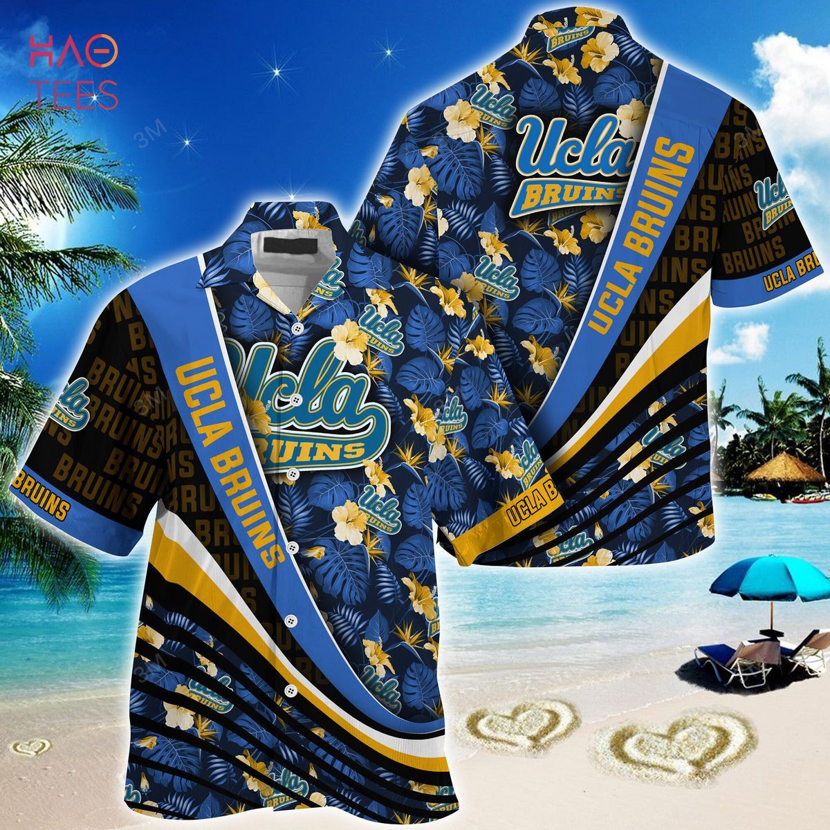 Ncaa Ucla Bruins Blue Black Trendy Hawaiian Shirt Aloha Shirt