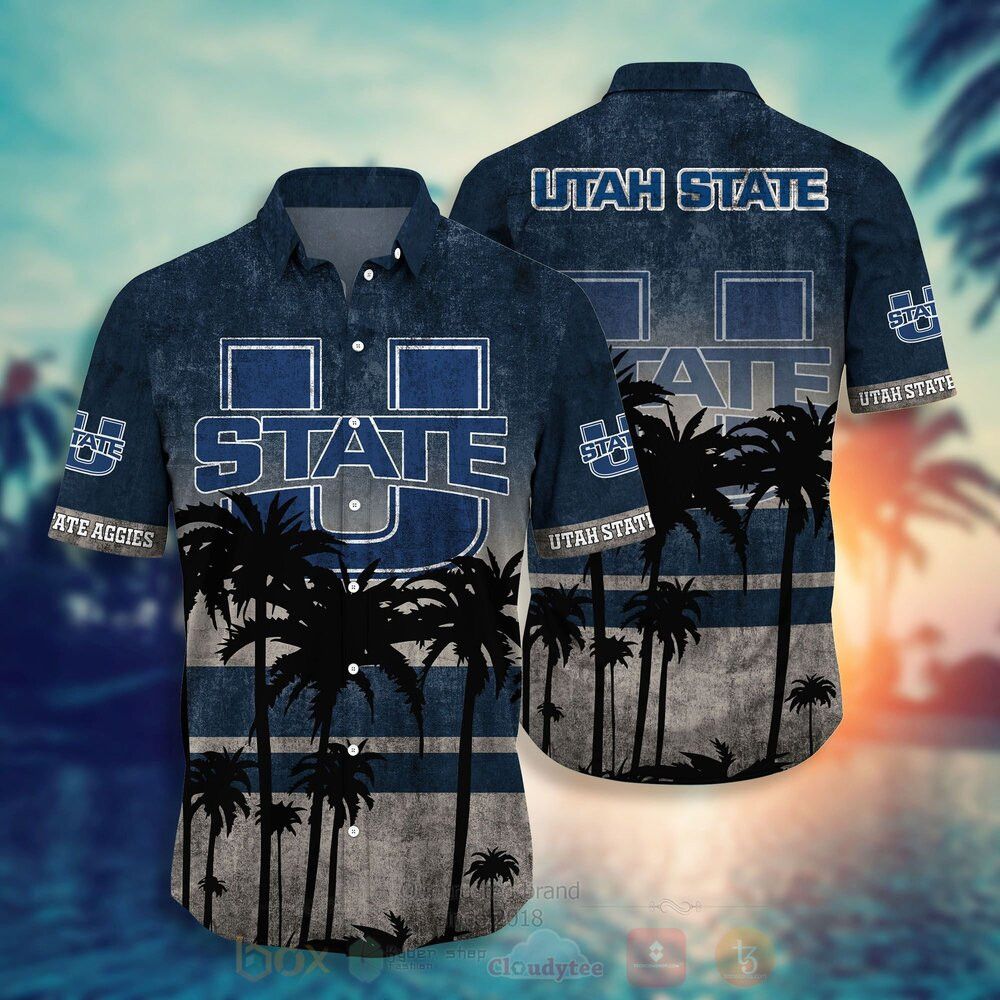 Ncaa Utah State Aggies Coconut Tree Trendy Hawaiian Shirt Aloha Shirt